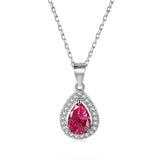 925 Silver Gemstone Pendant Necklace
