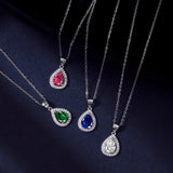 925 Silver Gemstone Pendant Necklace