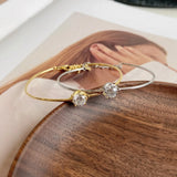 925 Silver Diamond Bracelet Bangle 18K Plated Jewelry