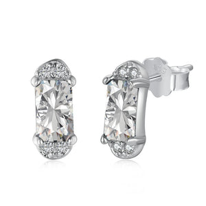 925 Silver Gemstone Stud Earrings for Women Wedding