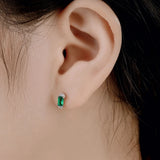 925 Silver Gemstone Stud Earrings for Women Wedding