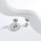 925 Silver Diamond Star Stud Earrings for Women