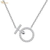 925 Silver Sapphire Gemstone Pendant Necklace