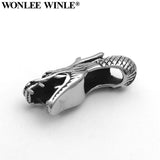 Stainless Steel Dragon Charm Bead Bracelet Jewelry DIY