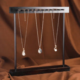 Wood 24-Hooks Necklace Jewelry Display Rack
