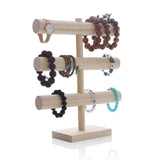 3 Layer Wood Bracelets Display Stand Jewelry Organizer