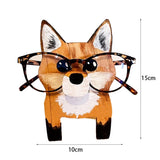 Wood Animal Jewelry Glasses Display Rack Spectacle Sunglasses Holder Stand