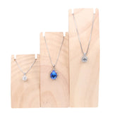 Wood Arc-shaped Necklace Pendant Holder Jewelry Display Rack Storage