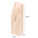 Wood Arc-shaped Necklace Pendant Holder Jewelry Display Rack Storage