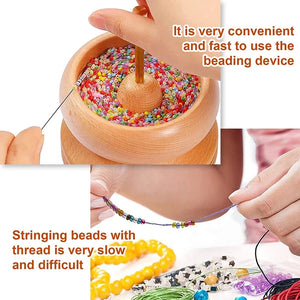 Wood Bead Spinner Bracket Stringing Tool