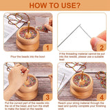 Wood Bead Spinner Bracket for Fast Bead Stringing