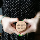 Wooden Baby Tooth Box with Baby Stats - Creative Baby Gift