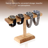 Wood Bracelet T-Bar Rack Stand Organizer Bangle Holder