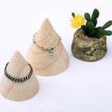 Wood Cone Bracelets Bangle Display Holder Stand Jewelry Display