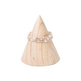 Wood Cone Bracelets Bangle Display Holder Stand Jewelry Display