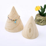 Wood Cone Bracelets Bangle Display Holder Stand Jewelry Display