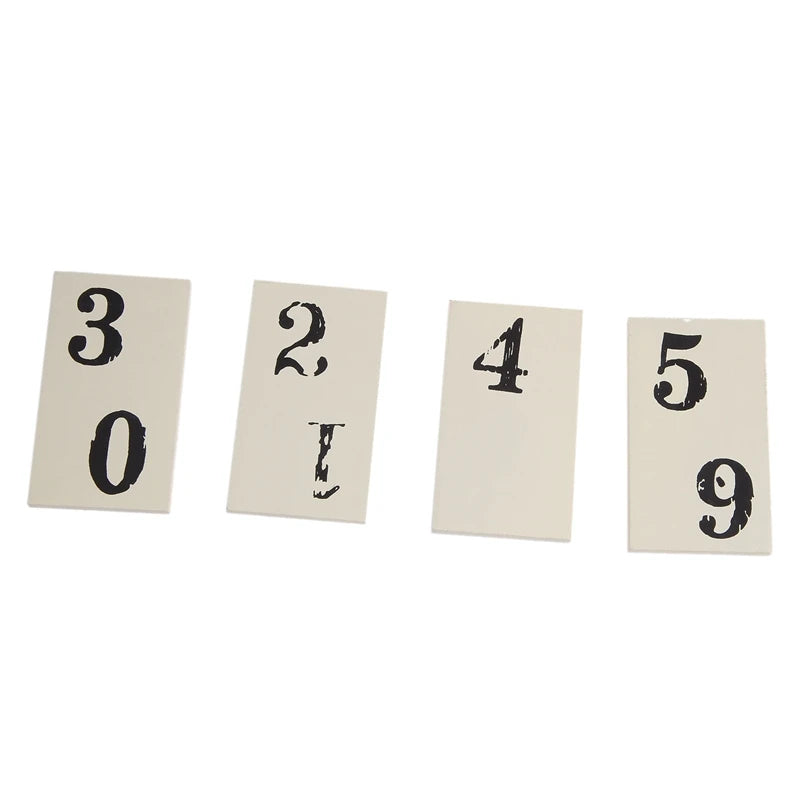 Wood Desk Calendar Retro Vintage Wood Block Perpetual Calendar