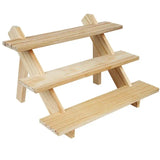 Wood Desktop Necklace Ring Display Stand Multilayer Earring Holder