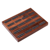 Wood Display Tray 20 Slots Jewelry Box Earring Stud Organizer
