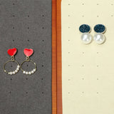 Wood Ear Stud Organizer Jewelry Shop Display Stand
