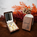 Personalized Wood Earring Necklace Jewelry Box for Women