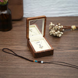 Personalized Wood Earring Necklace Jewelry Box for Women