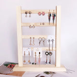 Wood Earring Stand Earring Holder Display Jewelry Display Rack