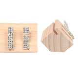 Wood Earrings Display Stand Holder Showcase Earring Holder Jewelry Organizer