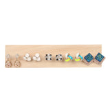 Wood Earrings Display Stand Holder Showcase Earring Holder Jewelry Organizer