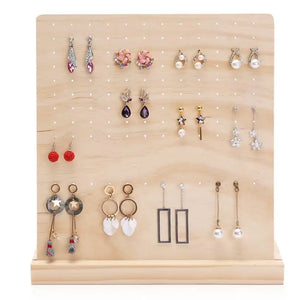 Wood Earrings Jewelry Hanger Organizer Holder Display Stand