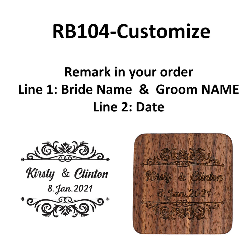 Rustic Wood Engagement Ring Bearer Box