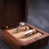 Rustic Wood Engagement Ring Bearer Box