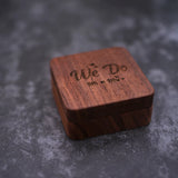 Rustic Wood Engagement Ring Bearer Box