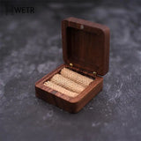 Wood Engagement Ring Box Bride & Groom Wedding Ring Box