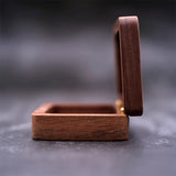 Wood Engagement Ring Box Bride & Groom Wedding Ring Box Gift