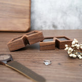 Wood Engagement Ring Box for Proposal Small Jewelry Storage Box