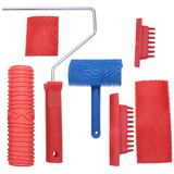 Wood Grain Tool Set, 6Pcs 7 inch Wood Texture Paint Roller Wood Pattern Tools