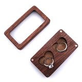 Wood Jewelry Box Engagement Wedding Ceremony Ring Storage Portable Ring Holder