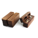 Wood Jewelry Box Engagement Wedding Ceremony Ring Storage Portable Ring Holder