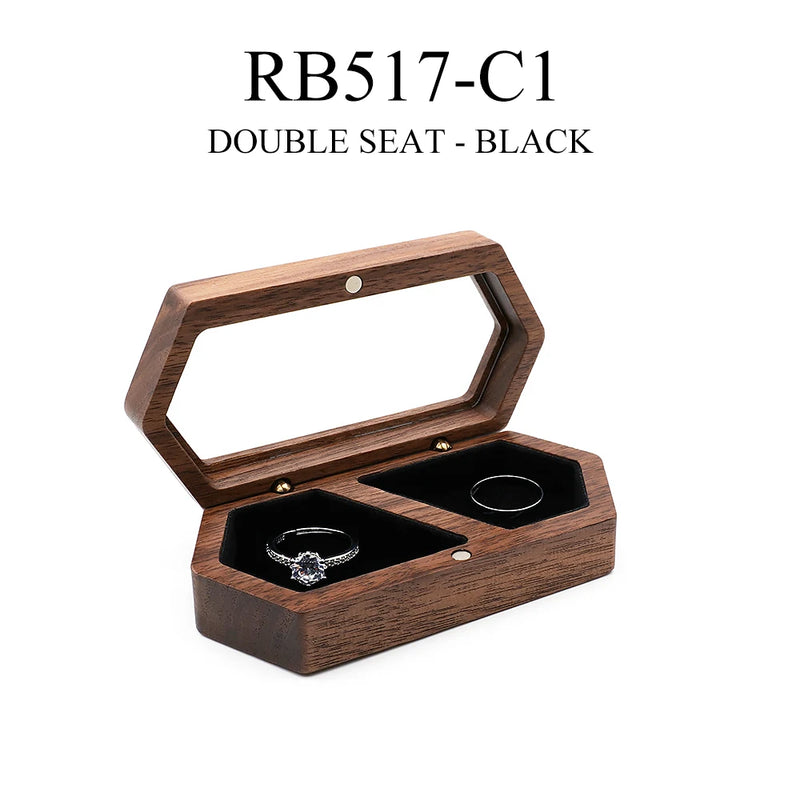 Wood Jewelry Box High Capacity Organizer Necklace Earring Ring Storage