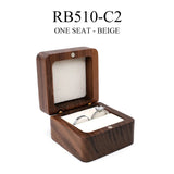 Wood Jewelry Box Wedding Ring Earring Organizer Bracelet Package