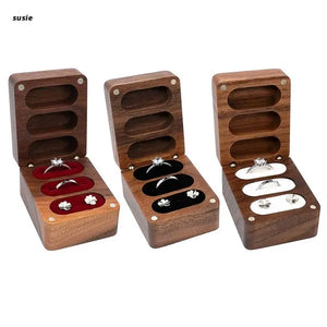 Wood Jewelry Boxes Wedding Ring Boxes Earring Rings Box