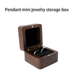Wood Jewelry Case Organizer Mini Pendant Holder