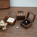 Wood Jewelry Case Organizer Mini Pendant Holder