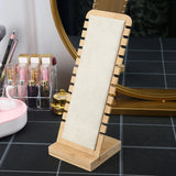 Wood Jewelry Display Stand Necklace Holder Long Chain Hanging Organizer