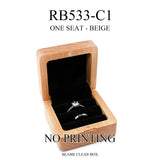 Personalized Wood Jewelry Ring Gift Box Travel Case with Name