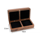 Wood Jewelry Box Wedding Ring Box Earring Rings Box Jewelry Organizer