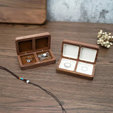 Wood Jewelry Box Wedding Ring Box Earring Rings Box Jewelry Organizer
