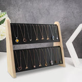 Wood Necklace Display Holder Lightweight Necklace Storage Chains Showcase