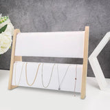 Wood Necklace Display Holder Lightweight Necklace Storage Chains Showcase